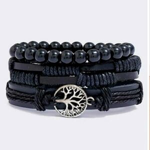Tree of Life 3 piece adjustable bracelet set